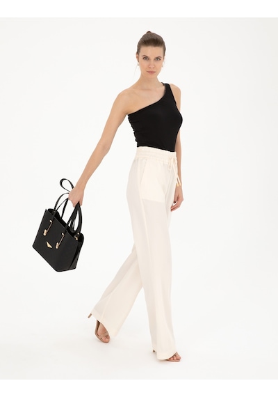 Pierre Cardin Kadın Ekru Pantolon Kanvas-chino 50284523-vr019 Ekru