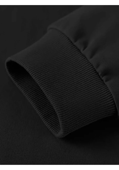 Sevlove Sevgili Çift Kombini Kişiye Özel Harf Baskılı 2'li Sweatshirt SIYAH