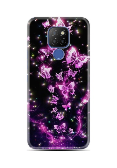 General Mobile Gm9 Pro Kılıf Boutique Baskılı Resimli Pembe Neon Kelebekler Pcode -100