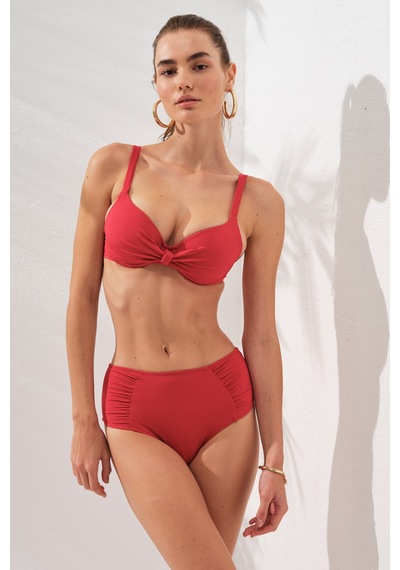 Pierre Cardin Gınger Balenli Kaplı Bikini Takım Kırmızı 231235 231235 Kırmızı