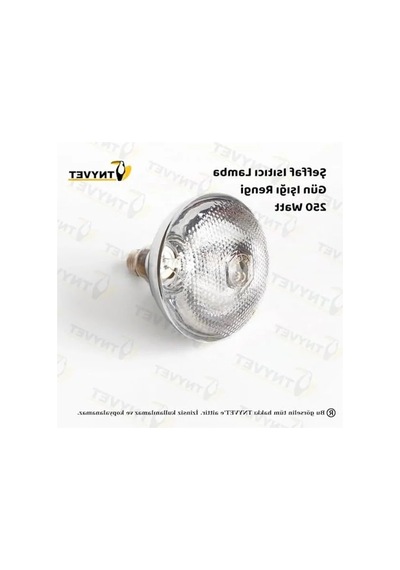 Şeffaf Infrared Isıtıcı Lamba, 250 Watt Güç, Çift Amaçlı