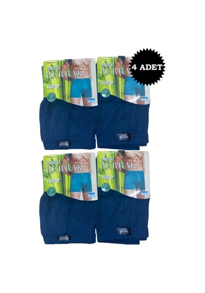 Berrak Erkek Bambu Boxer 4'lü Lacivert