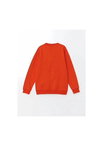 LC Waikiki Lcw Kids Turuncu Bisiklet Yaka Erkek Çocuk Sweatshirt