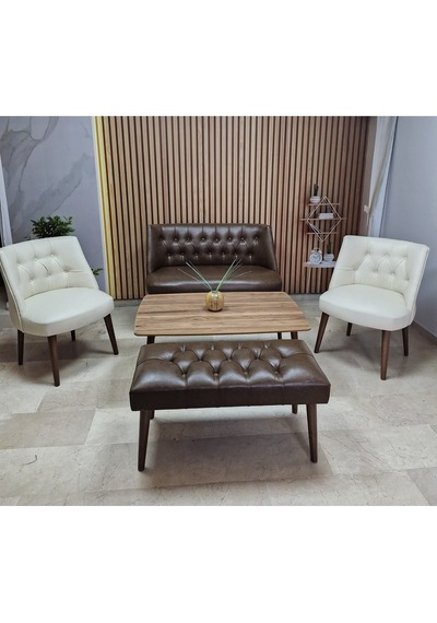 Azra Mobilya Deri Çay Seti Koltuk Takımı Oturma Grubu Cafe Mobilya Ofis-büro Mobilya Balkon Mobilya Acıkahve-krem Azra Mobilya Deri Çay Seti Koltuk Takımı Oturma Grubu Cafe Mobilya Ofis-büro Mobilya Balkon Mobilya Acıkahve-krem