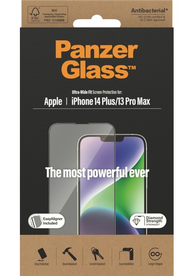 Panzerglass Apple Uyumlu iPhone 14 Plus 13 Pro Max Ultra-wide Fit W. Easyaligner Ekran Koruyucu