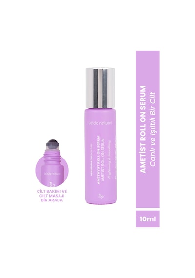 Bade Natural Ametist Roll On  Yüz Masaj Serumu 10 ML