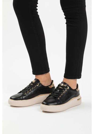Siyah Bağcıklı Hafif Esnek Kadın Sneaker Lady 028 Z Siyah