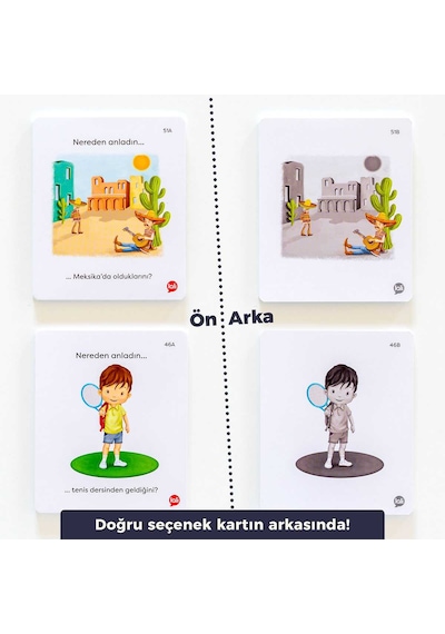 Dil ve Konuşma Becerileri Kart Oyunu Nereden Anladın 80 Kart 3-6