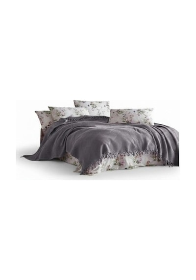 Şaheser Home Mona Pike 220x240 Cm Jakarlı Waffle Dokuma Çift Kişilik Yumuşak Ve Hafif Kahve