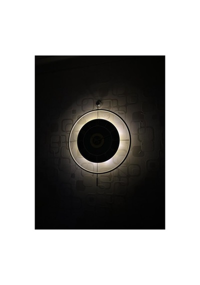 Pey Aksesuar Metal Camlı Duvar Saati 60x80 Cm Büyük Boy Işıklı Gerçek Cam Beyaz-füme-beyaz-gold M61-beyaz-füme-beyaz-gold