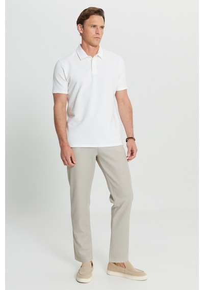 Altınyıldız Classıcs Erkek Beyaz Pamuklu Slim Fit Dar Kesim Polo Yaka Jakarlı Esnek Tişört Altınyıldız Classıcs Erkek Beyaz Pamuklu Slim Fit Dar Kesim Polo Yaka Jakarlı Esnek Tişört