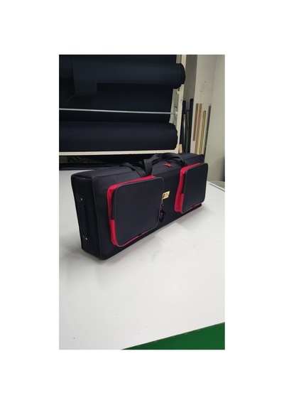 Pa4x, Pa3x Kısa 61 Tuş Keyboard Orglar İçin Uyumlu Çantası. Siyah Kırmızı.