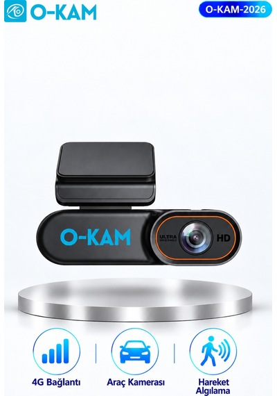 O-kam Ok-2026 4g Google Maps Gps Destekli Araç Kamerası
