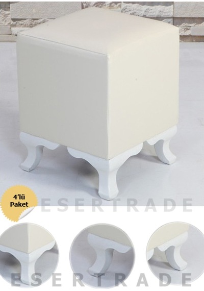 Esertrade Esertrade 4'Lü Lükens Puf Ayağı