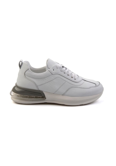 Bambi Beyaz Hakiki Deri Erkek Sneaker E01307266903 Beyaz