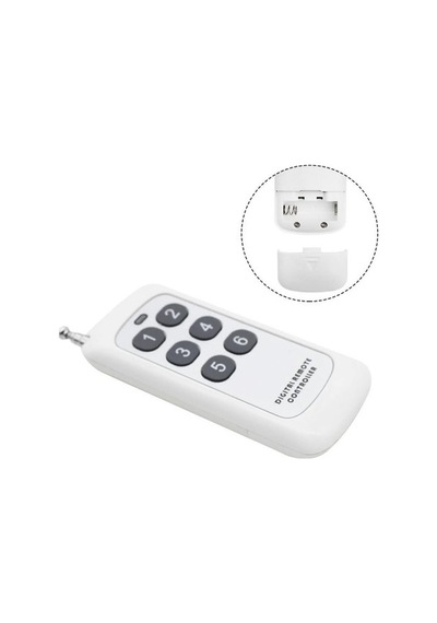 Devremarkt 433mhz Kablosuz Uzaktan Kumanda 6 Buton Teleskopik Anten Garaj Otomatik Kapı Kepenk Bariyer Alarm