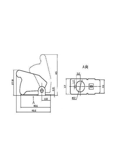 IC-161B Toggle Switch Emniyet Kapağı Ø12mm için Kırmızı 10Adet