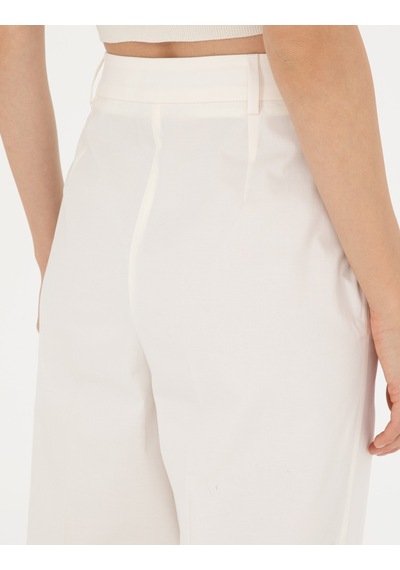 Pierre Cardin Kadın Beyaz Pantolon Kanvas-chino 50289786-vr013