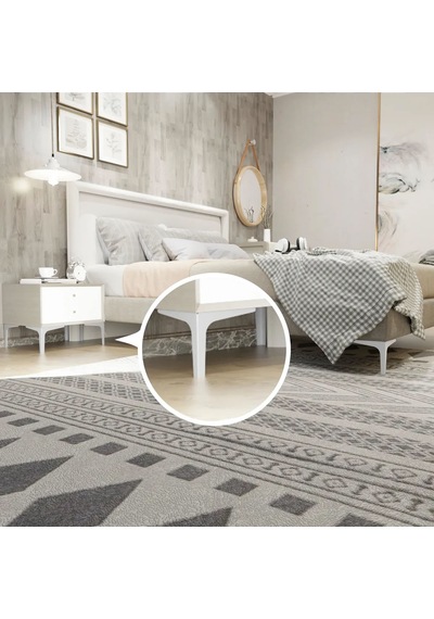 Cateksss 12 Cm Elegance Ayak Beyaz - 8 Li Paket