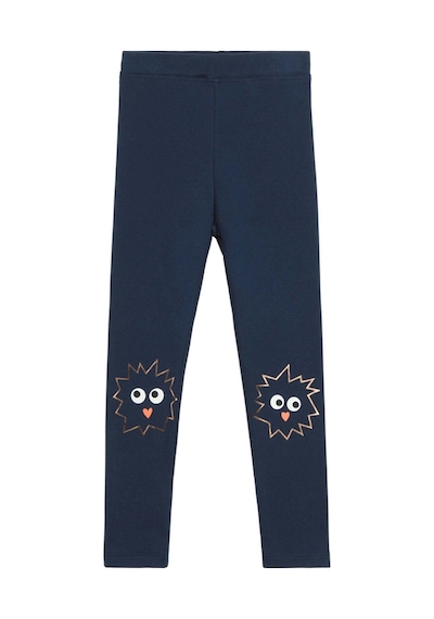Lovetti Açık Lacivert Kız Çocuk Crazy Eyes Baskılı Şardonlu Tayt 9347L012 Açık Lacivert
