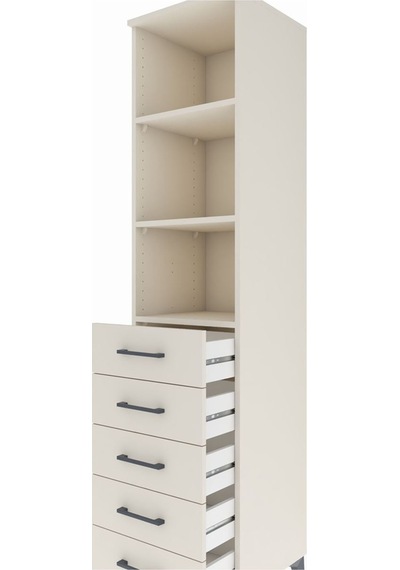 Hyperion Dolap 3 Raflı 5 Çekmeceli 44x44x195 Aytaşı-aytaşı Aytaşı