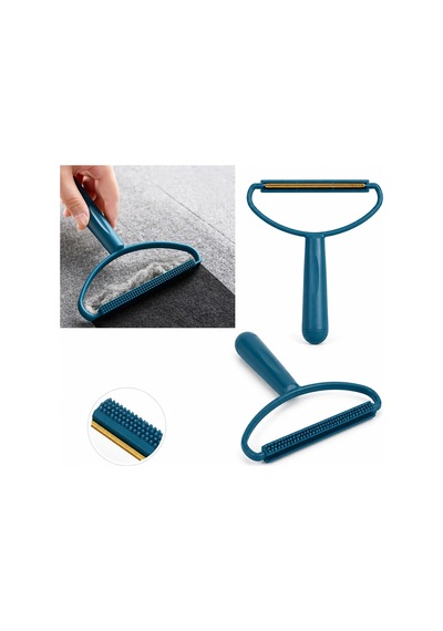 2in1 Tüy Toplayıcı Ve Tiftik Alma Aparatı - Plastik Saplı Sarı