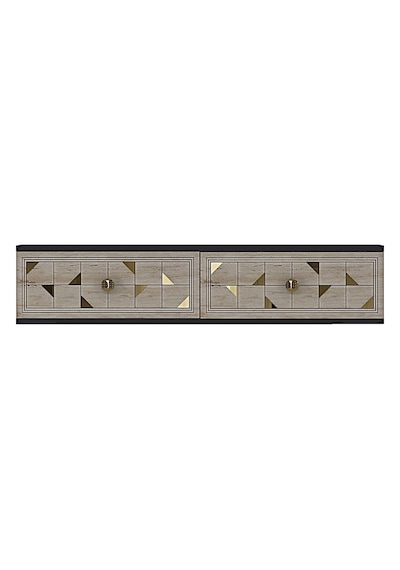 Da1207atg Moka Dresuar Ve Antre Rafı Antrasit-traverten-gold 120cm Antrasit - traverten - Altın