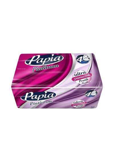 Papia Platinum Mendil 125'li Yüksek Kaliteli Kağıt Mendil 6'li Avantaj Paketi - 6 Adet Tarı