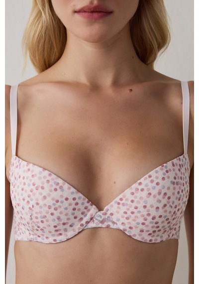 Penti Açık Pembe Pleasure Desenli Lace Dantel Sütyen
