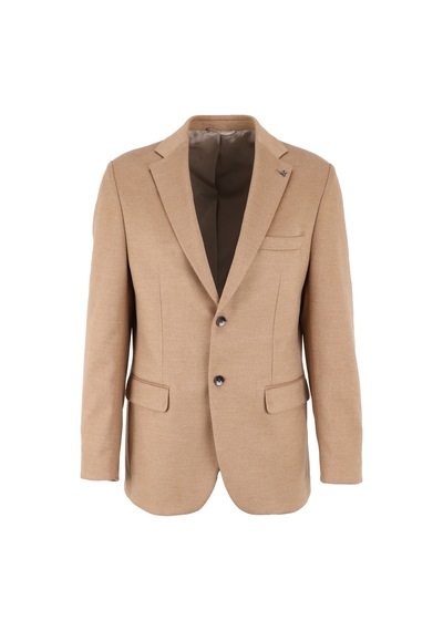 Fabrika Comfort Deve Tüyü Erkek Ceket Regular Fit Düz Ceket Fc4wm-ckt 2409 Camel