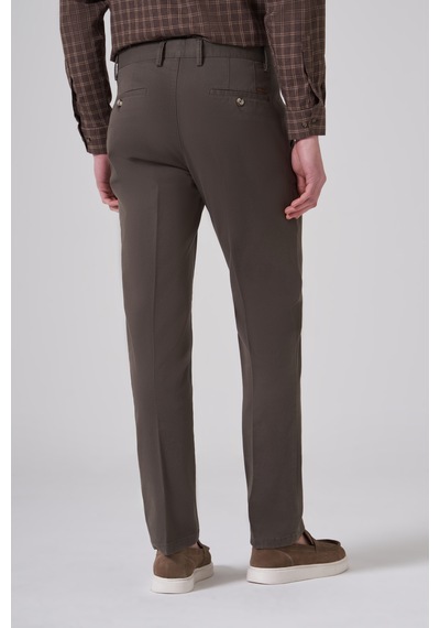 Morven Erkek Haki Pamuk Trend Dynamic Fit Chino Pantolon 26ks003006710 Haki