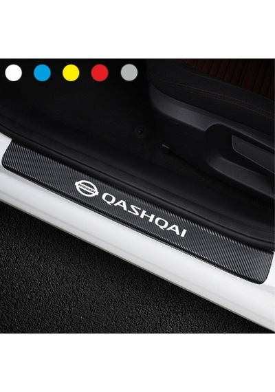 Nissan Qashqai Için Karbon Kapı Eşiği Sticker ( 4 Adet )