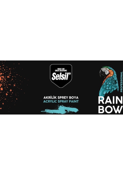 Selsil Rainbow Akrilik Sprey Boya Kavun Sarı 400 Ml - Ral1028