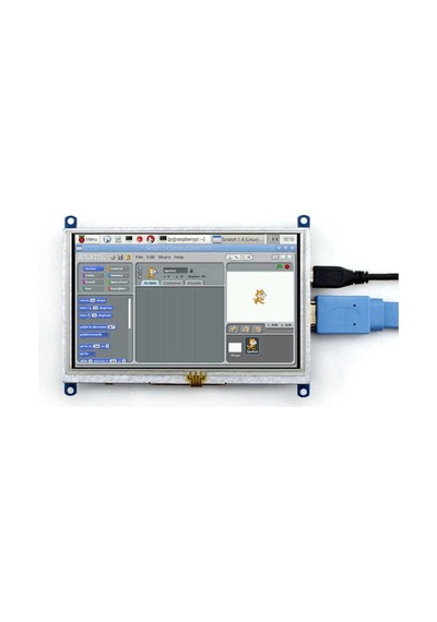 Waveshare 5 Inch Hdmı Rezistif Dokunmatik Lcd Ekran - 800x480