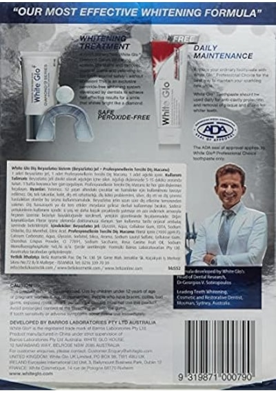 White Glo Profesyonel Diş Beyazlatma Seti , 150 Gr