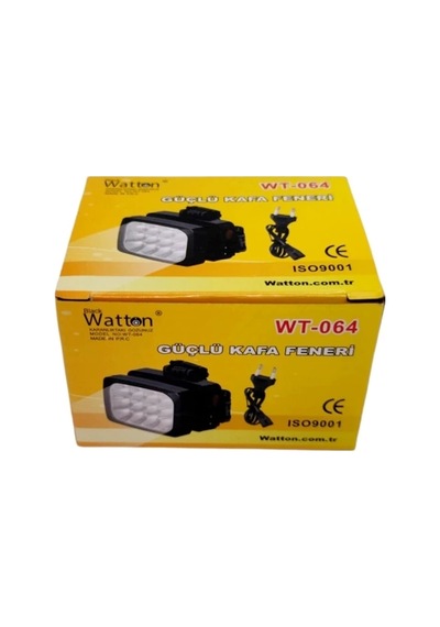 12 Ledli Güçlü Şarjlı Kafa Lambası -064 Çok Renkli