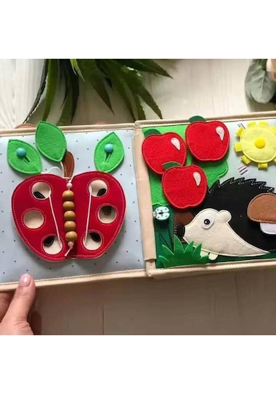 Robokids Montessori Zürafa Keçe Eğitim Kitabı-rbkds53