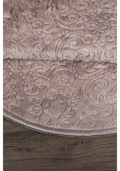 Nova Kahve Oval 60x100 + 50x60 Cm 2'li Banyo Paspası Seti Kaymaz Çok Renkli