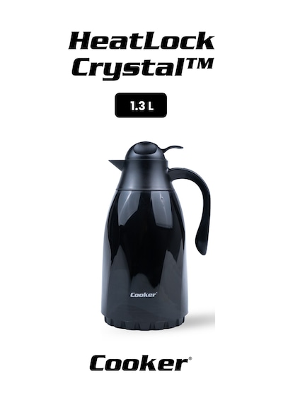 Cooker Heatlock Crystal 1.3 Litre Cam Termos Ckr2099 Siyah