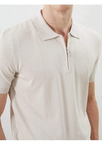 Lc Waikiki Bej Polo Yaka Erkek Triko Tişört