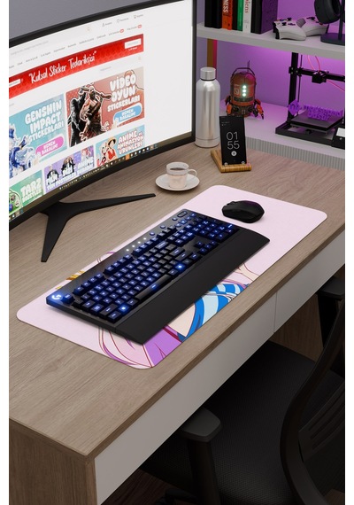 No Game No Life Anime V1 - 70x30 Xl Gaming Kauçuk Kaymaz Taban Mouse Pad Fare Altlığı