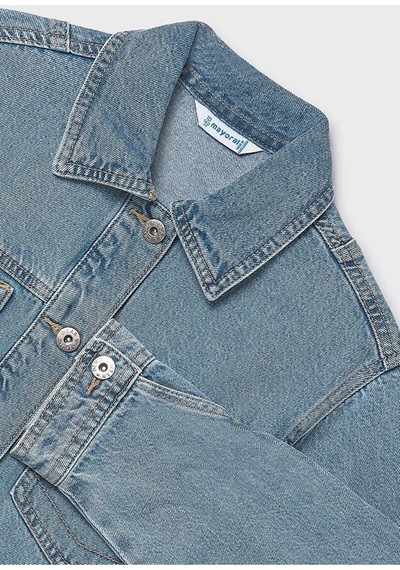 Kız Çocuk Denim Ceket Mavi 6406 Mavi