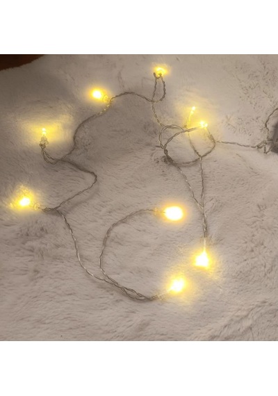 Led Pilli Dekoratif Led Işık Yılbaşı Süsü 2 Metre Duvar Dekor Hediye