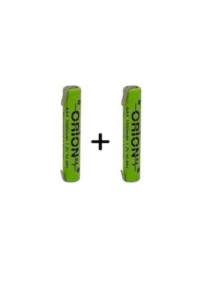 Orion 1.2v 1000mah Ince Kalem Aaa Şarjlı Traş Makinası Pili-2 Adet Erpilsan