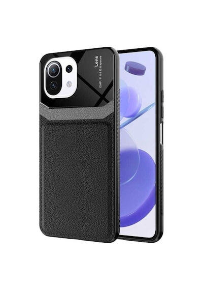Xiaomi Mi 11 Lite Kılıf Zore Emiks Kapak Siyah