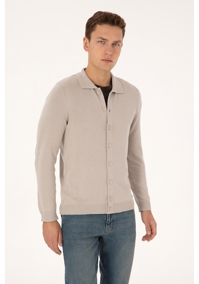 U.s. Polo Assn. Erkek Taş Hırka Triko 50313690-vr049 Tas