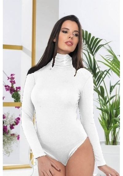 Malabadi 136 Kadın Tam Balıkçı Yaka Çıtçıtlı Body