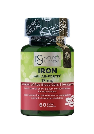Natures Supreme Iron 17 Mg 60 Kapsül Aromasiz