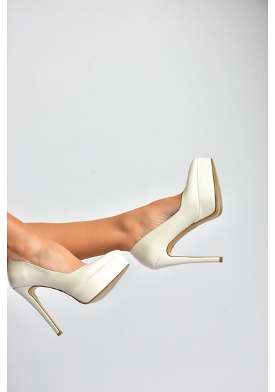 Fox Shoes Y246221609 Sedef İnce Topuklu Kadın Ayakkabı