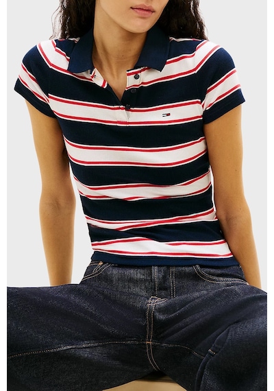 Tommy Jeans Pamuklu Çizgili Slim Fit Düğmeli Polo Yaka T Shirt Bayan Polo Yaka T Shirt Dw0dw22327 0a7 Lacivert-beyaz Tommy Jeans Pamuklu Çizgili Slim Fit Düğmeli Polo Yaka T Shirt Bayan Polo Yaka T Shirt Dw0dw22327 0a7 Lacivert-beyaz